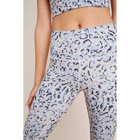 Varley Cream Blue&Black Century Animal Print Leggings Sz.XS - Picture 2 of 16